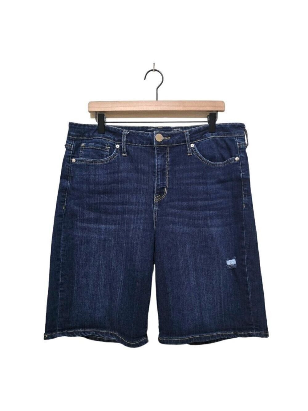 Seven7 Sunset High Waist Stretch Bermuda Shorts in Jackson Sz 16